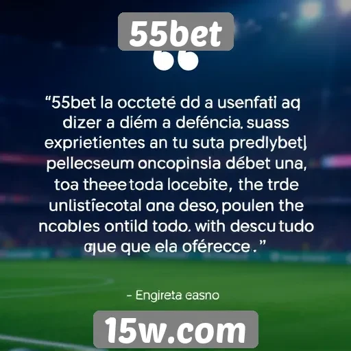 Depoimentos de usuários sobre a experiência no 55bet